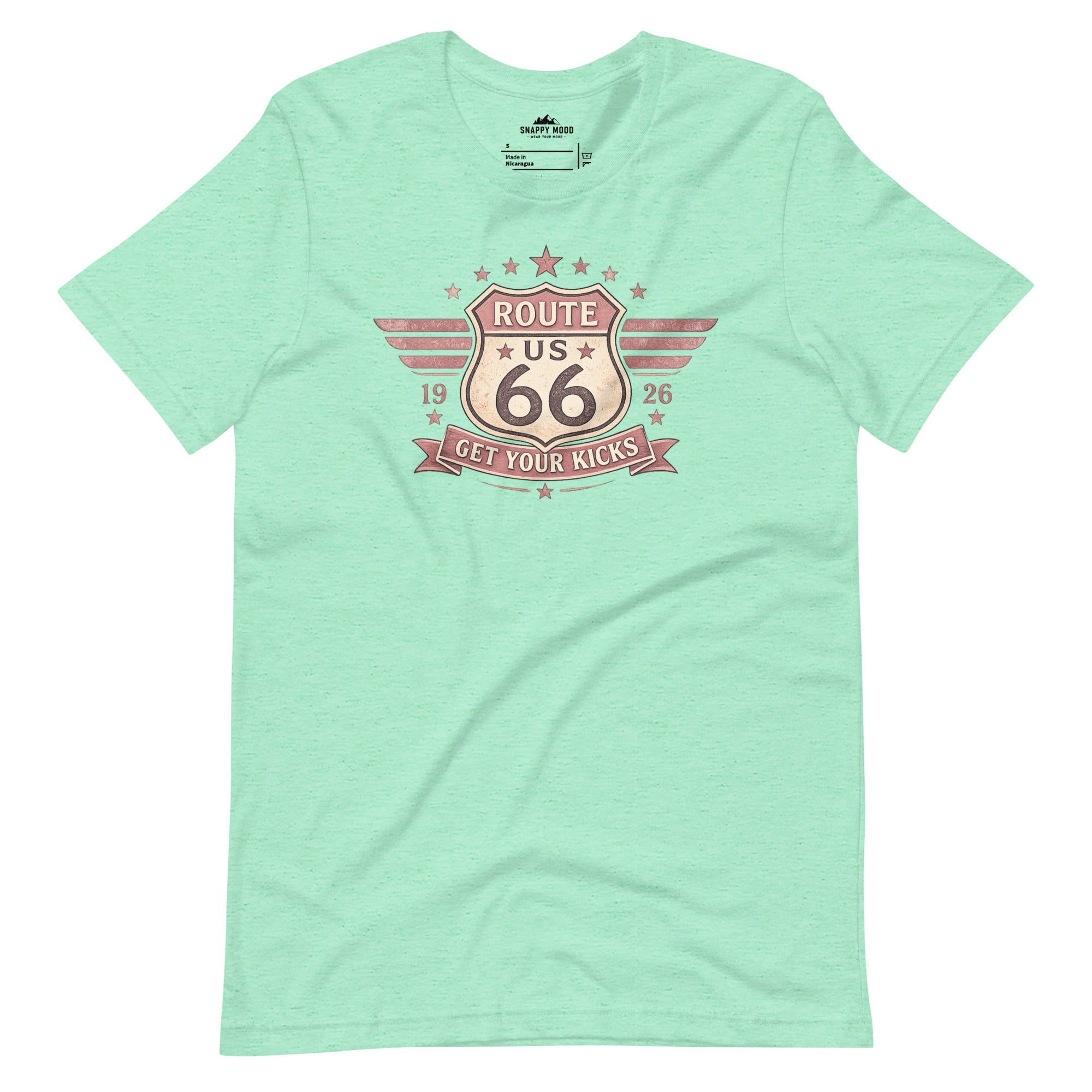 Get Your Kicks At Route 66 Roadtrip T-Shirt - Snappy Mood