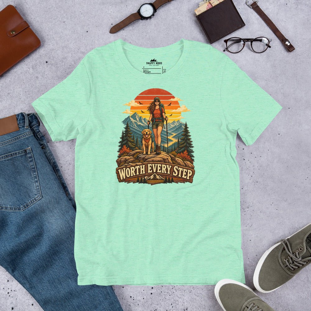 Worth Every Step Hiking Sun T-Shirt - Snappy Mood