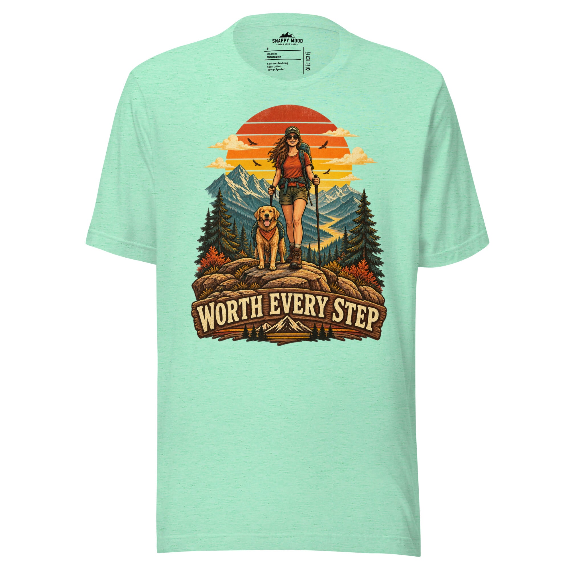 Worth Every Step Hiking Sun T-Shirt - Snappy Mood