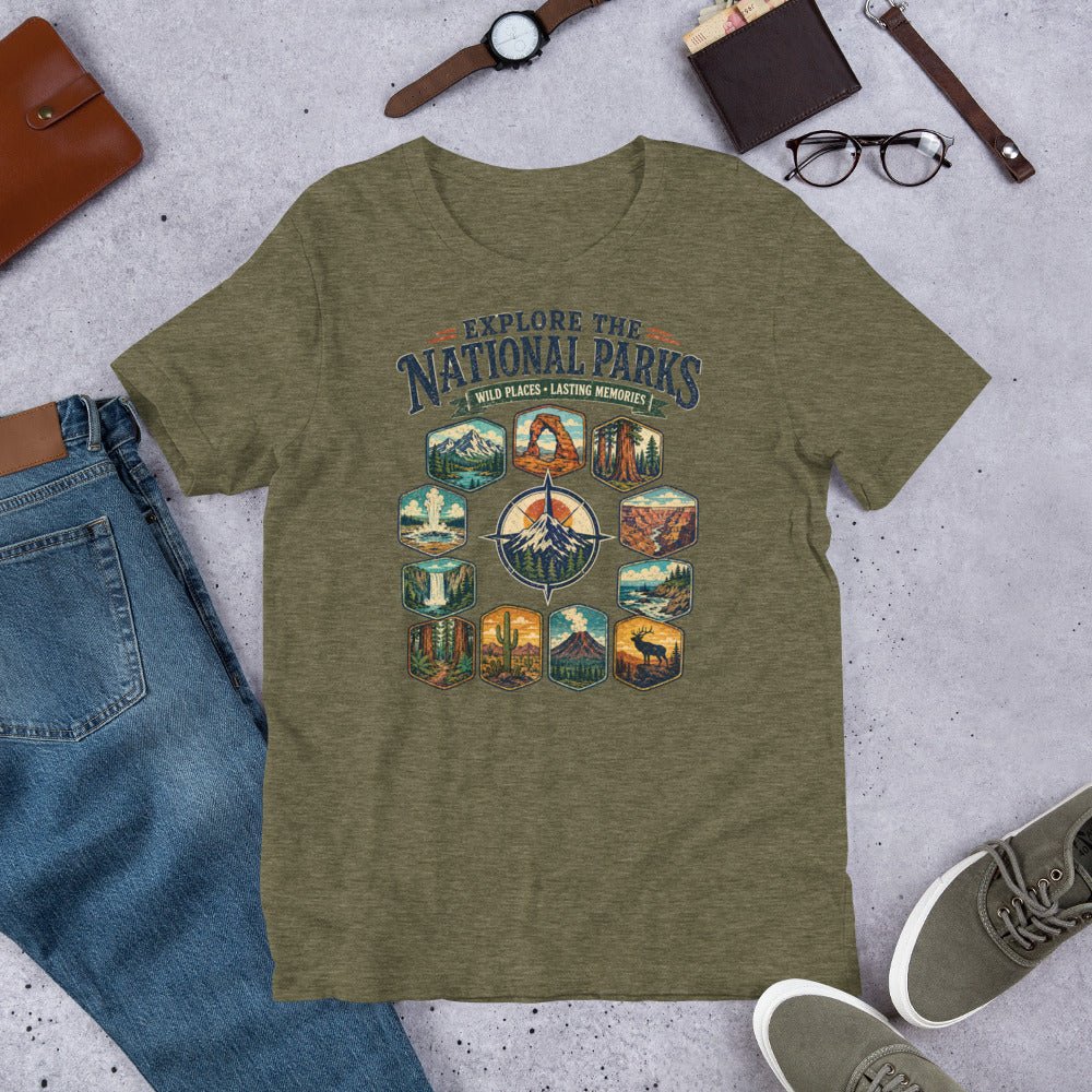 Explore The National Parks T-Shirt - Snappy Mood