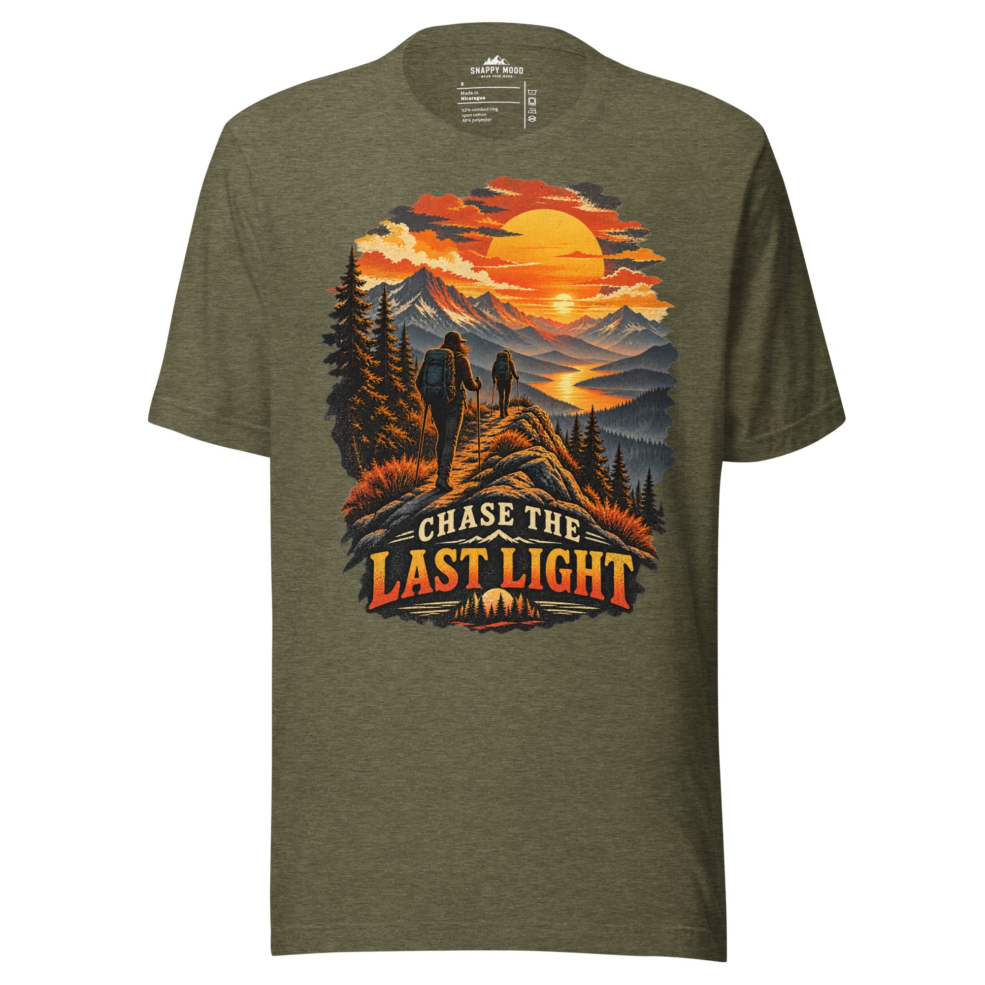 Chase The last Light Hiking Sun T-Shirt - Snappy Mood