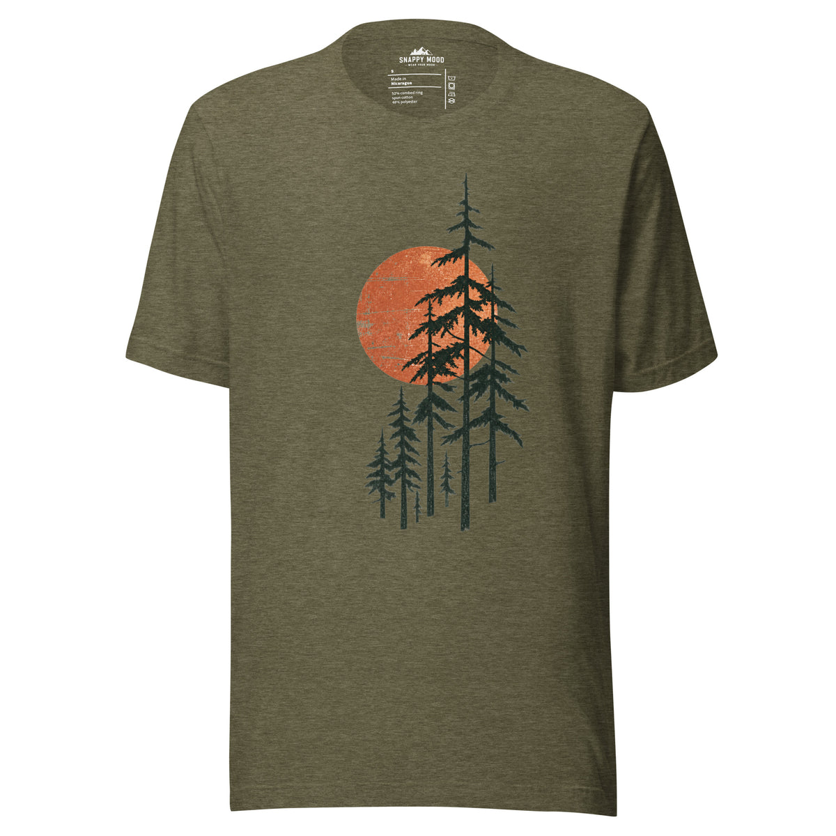 Sunrise Forest Natureshirt Outdoor-T-shirt Unisex - Snappy Mood