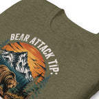 Bear Attack Tip Play Dead But Hiking T-shirt - Snappymood