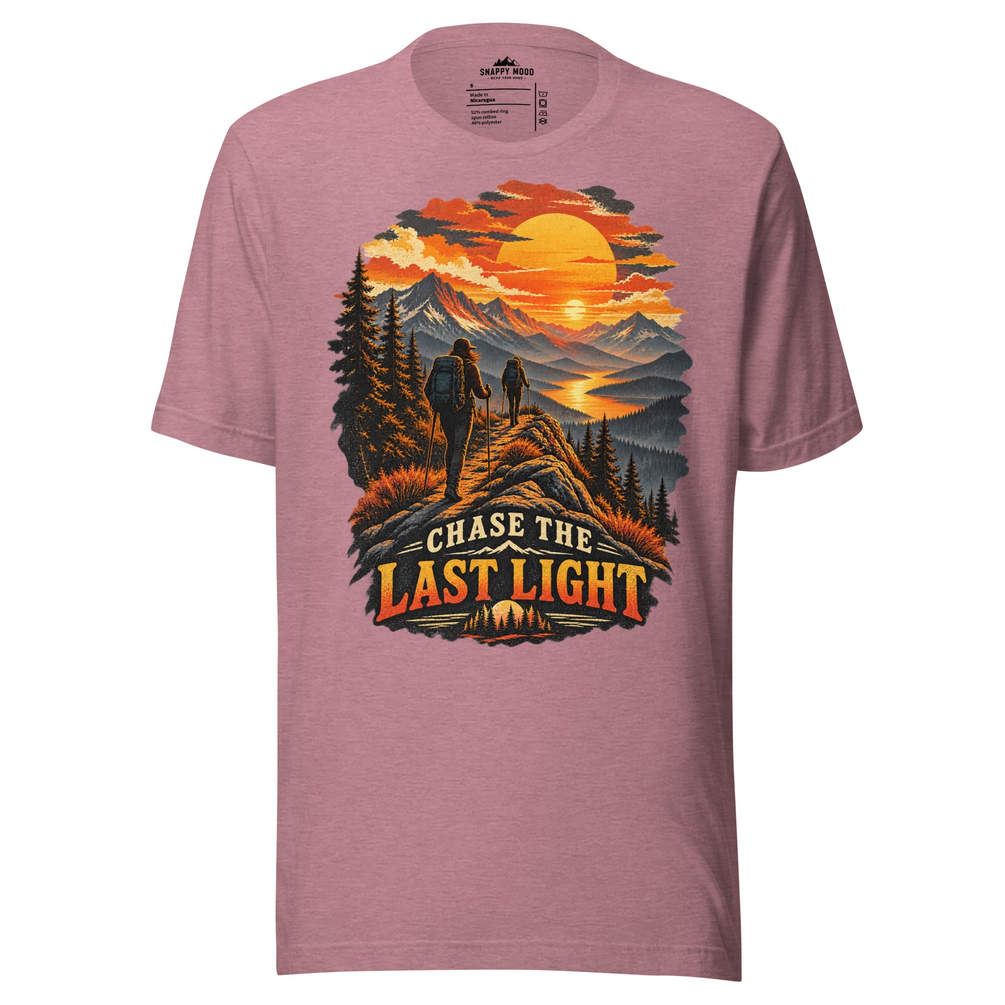 Chase The last Light Hiking Sun T-Shirt - Snappy Mood