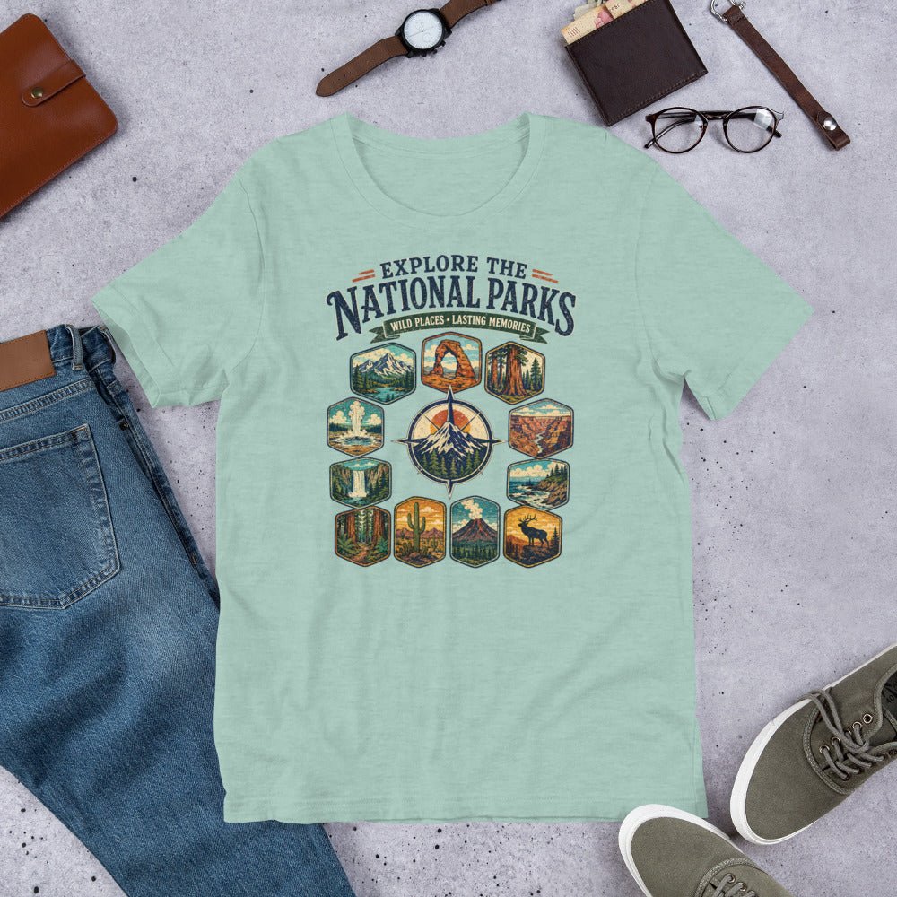 Explore The National Parks T-Shirt - Snappy Mood