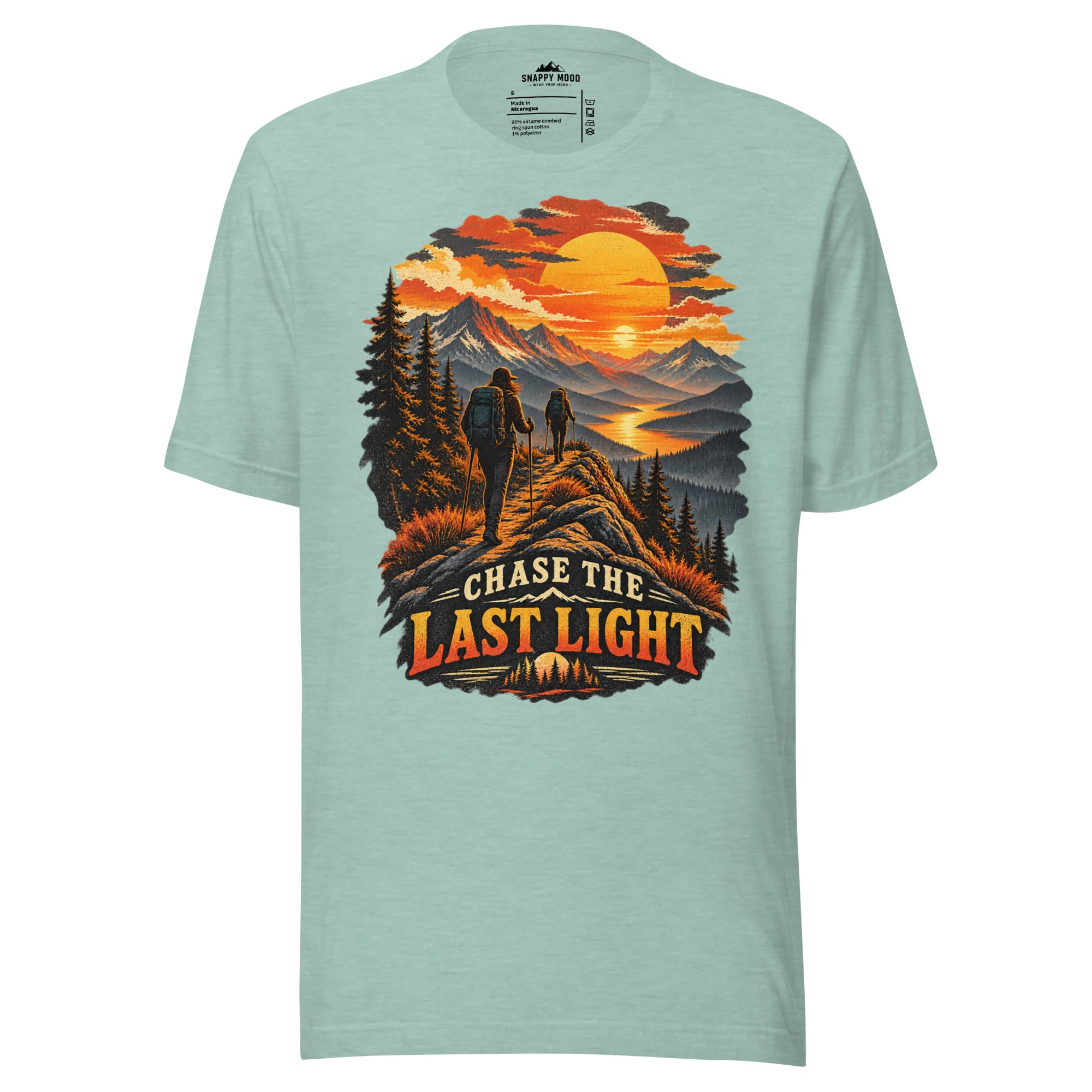 Chase The last Light Hiking Sun T-Shirt - Snappy Mood