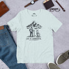 Life Is Wanderful With Goat Funny Hiking T-shirt - Snappy Mood