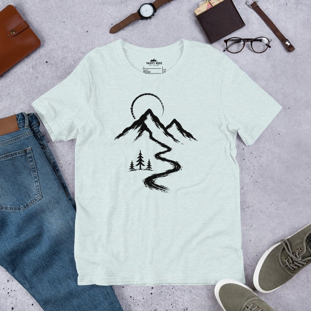 Mountain Peaks And Pines T-Shirt - Snappy Mood