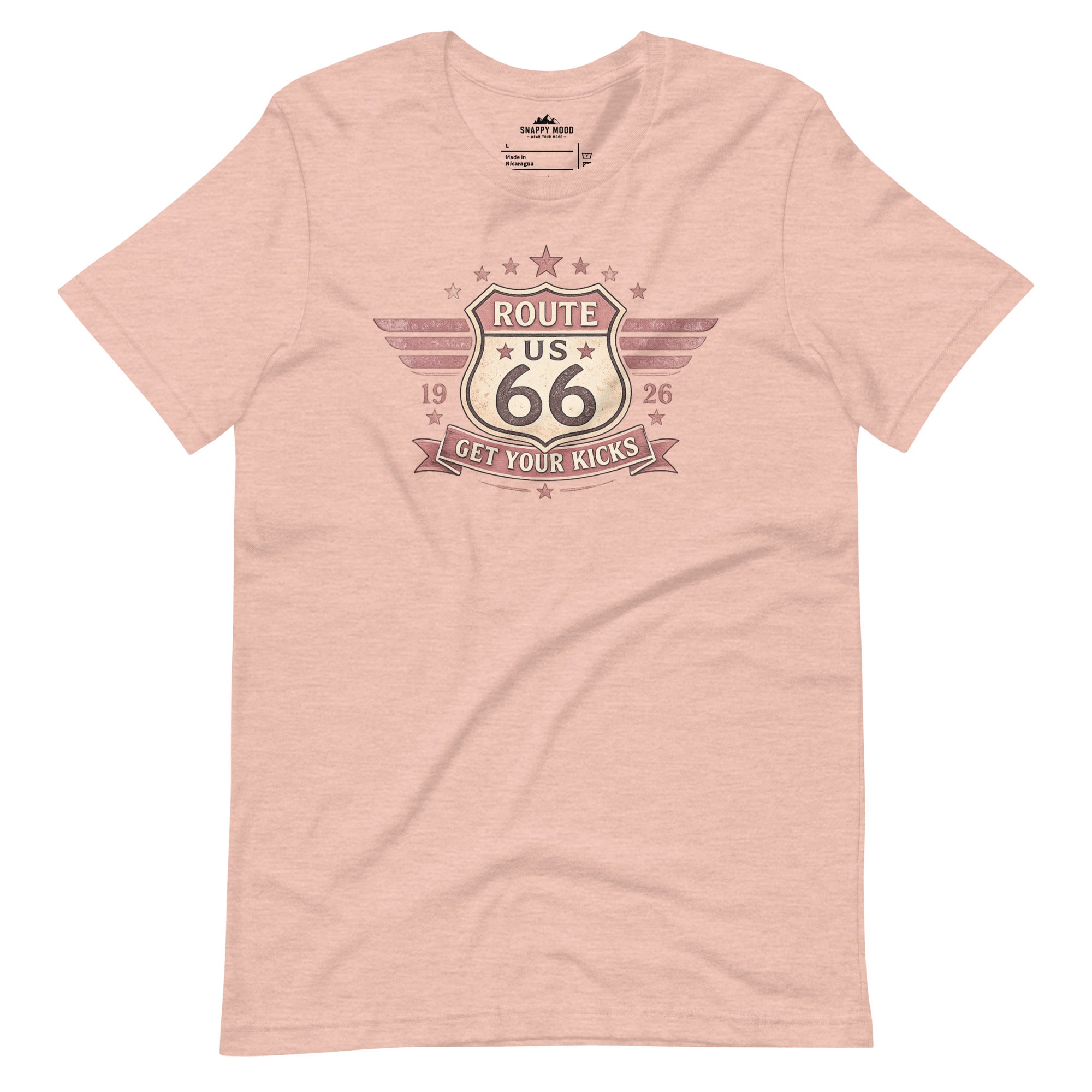 Get Your Kicks At Route 66 Roadtrip T-Shirt - Snappy Mood