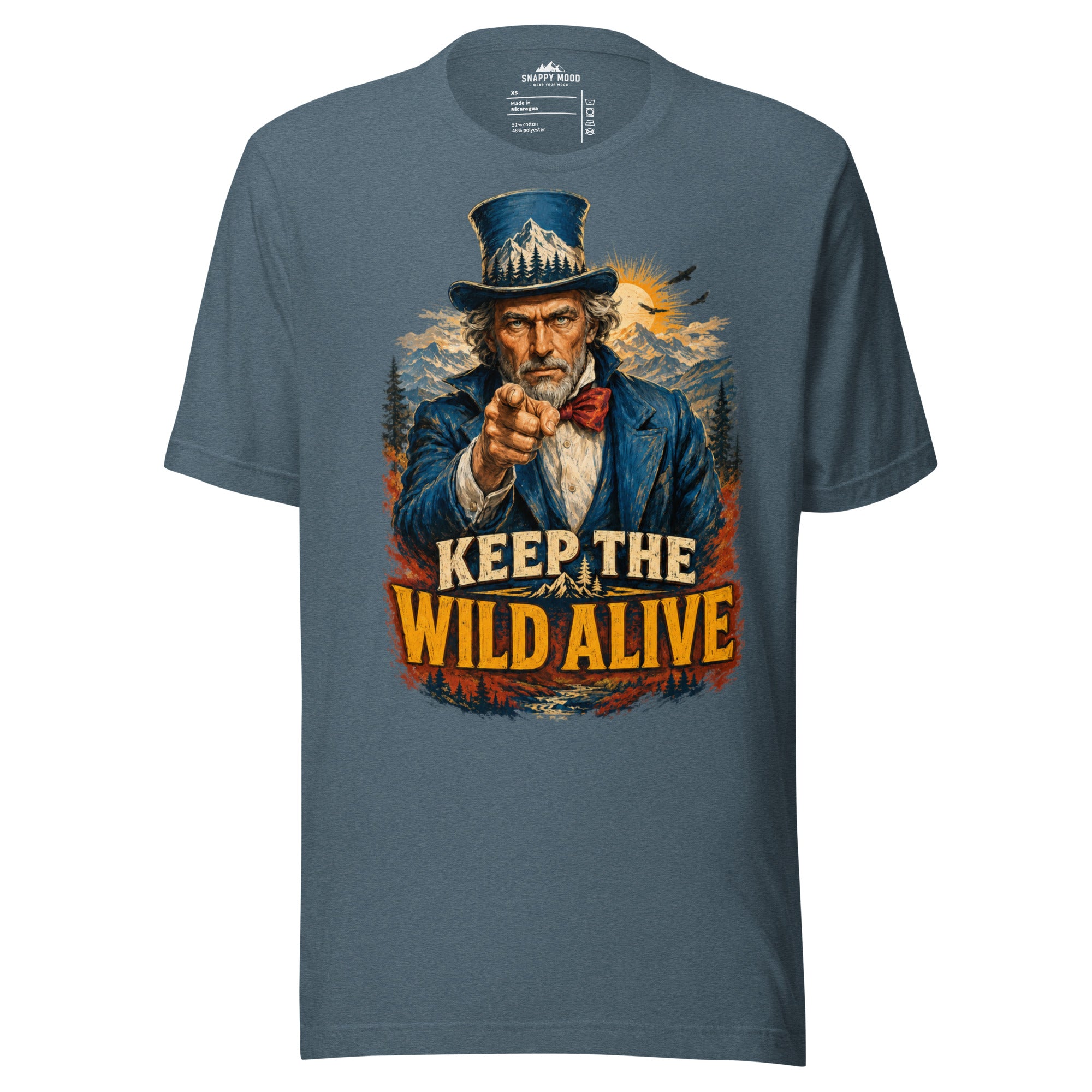 Keep The Wild Alive Wildlife T-Shirt - Snappy Mood