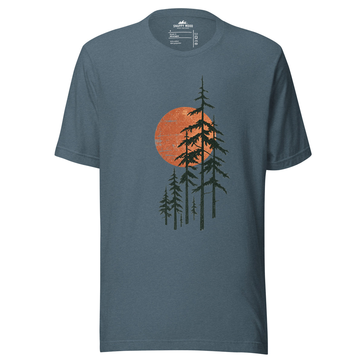 Sunrise Forest Natureshirt Outdoor-T-shirt Unisex - Snappy Mood