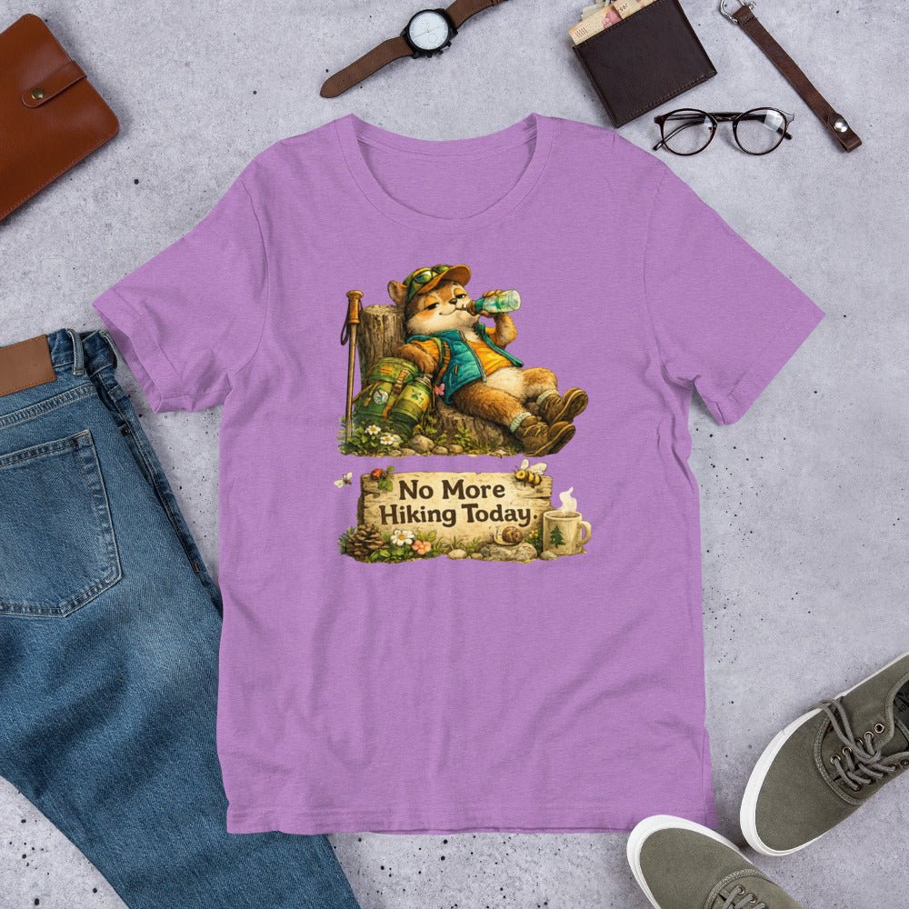 No More Hiking Today Funny Hiking T-Shirt - Snappymood