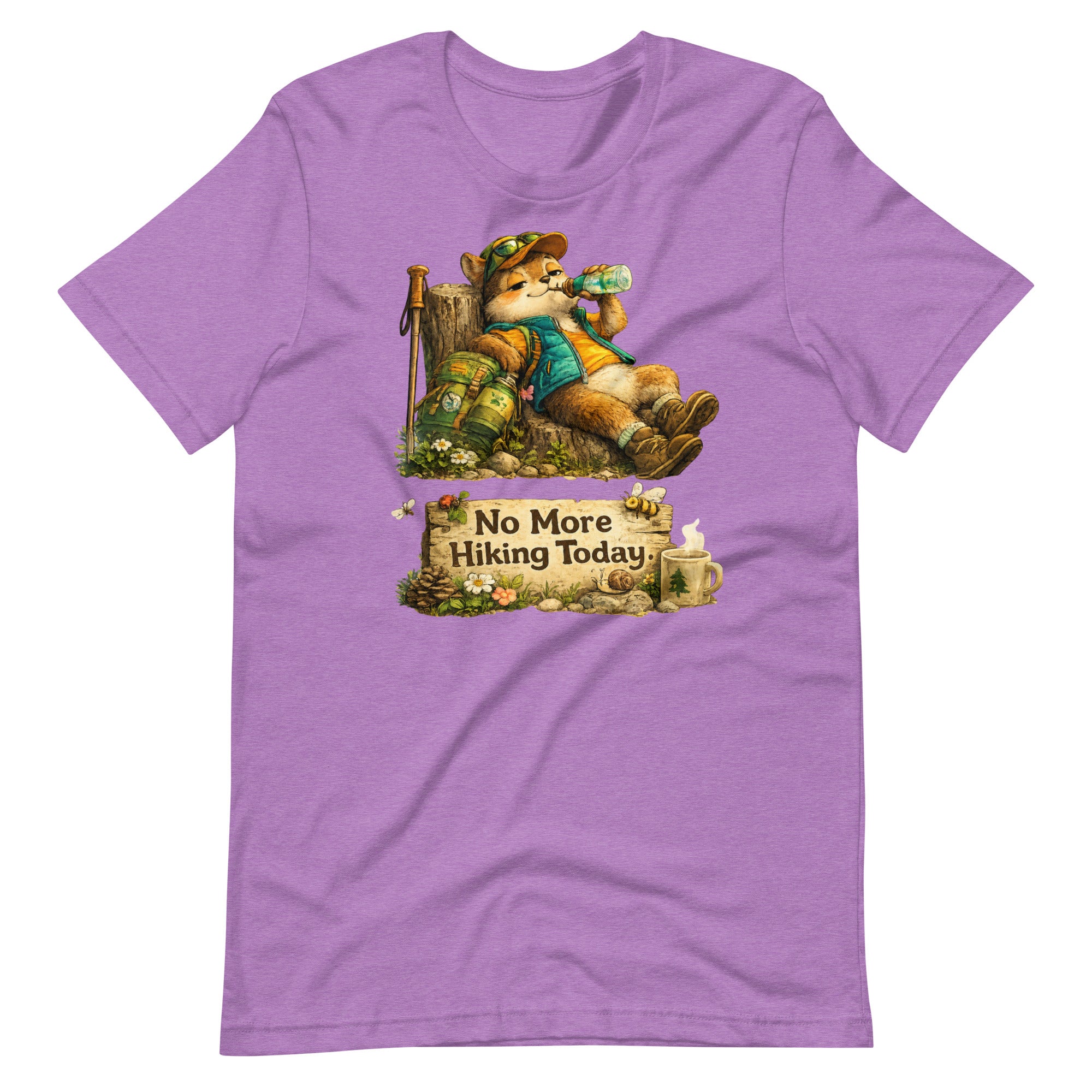 No More Hiking Today Funny Hiking T-Shirt - Snappymood