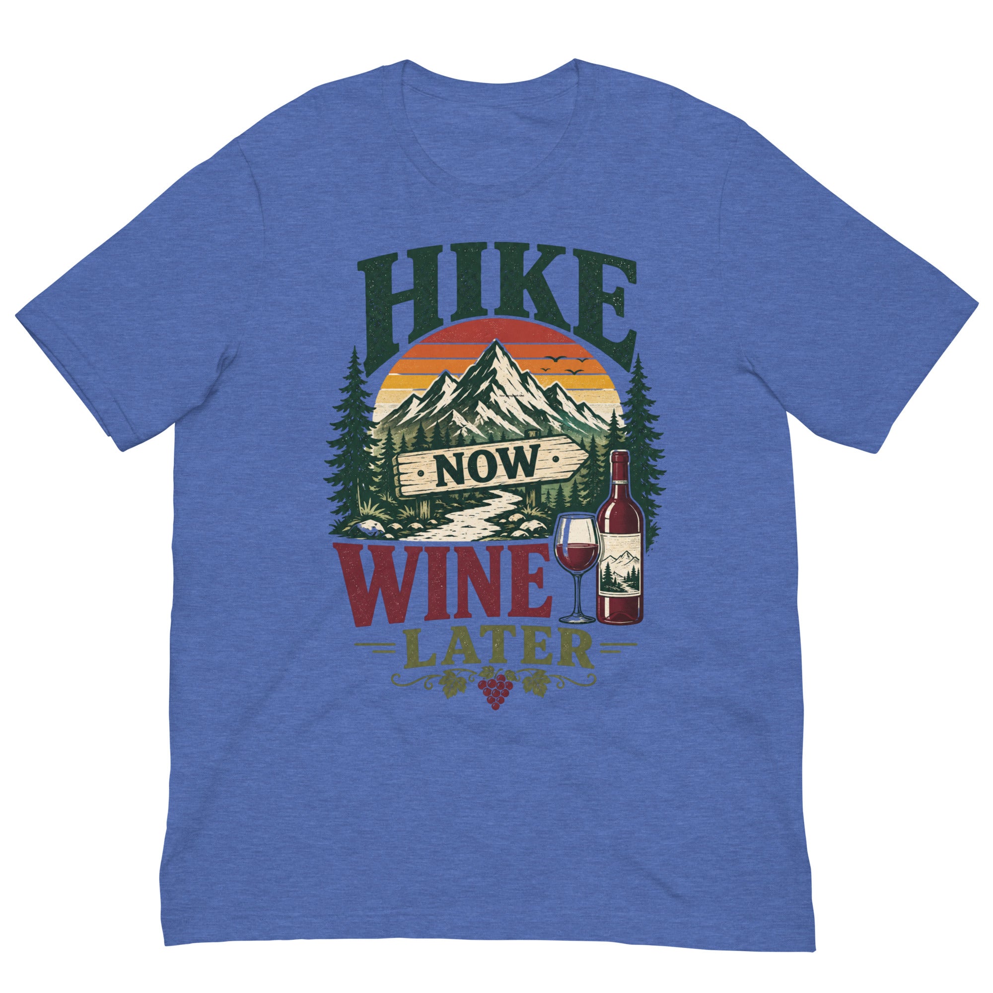 Hike More Wine Later Hiking T-Shirt - Snappymood