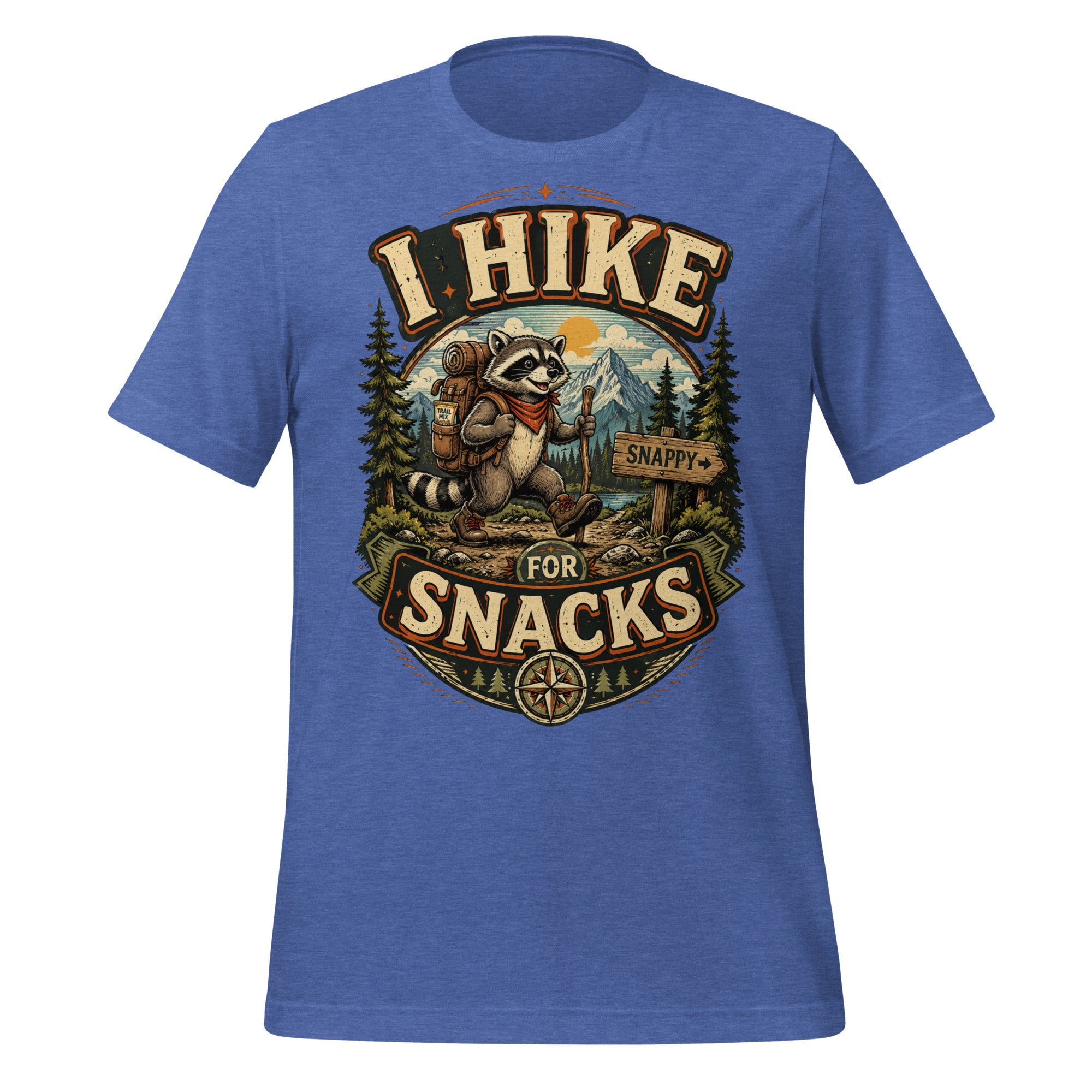 I Hike For A Snack Hiking T-Shirt - Snappymood