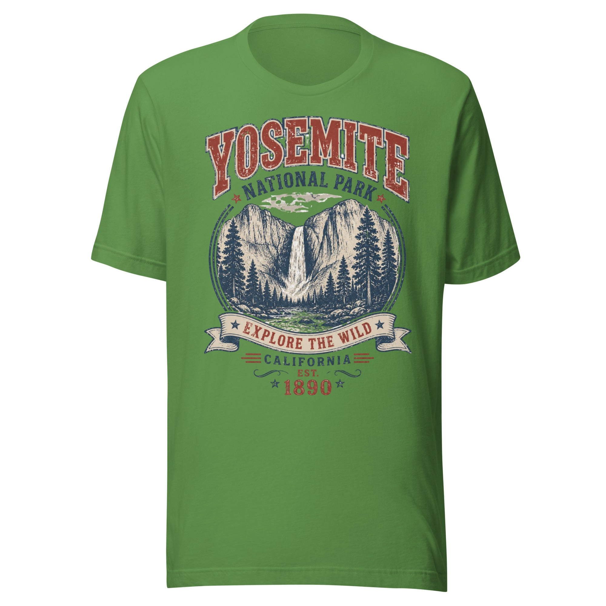 Yosemite National Park Waterfall Hiking T-Shirt - Snappymood