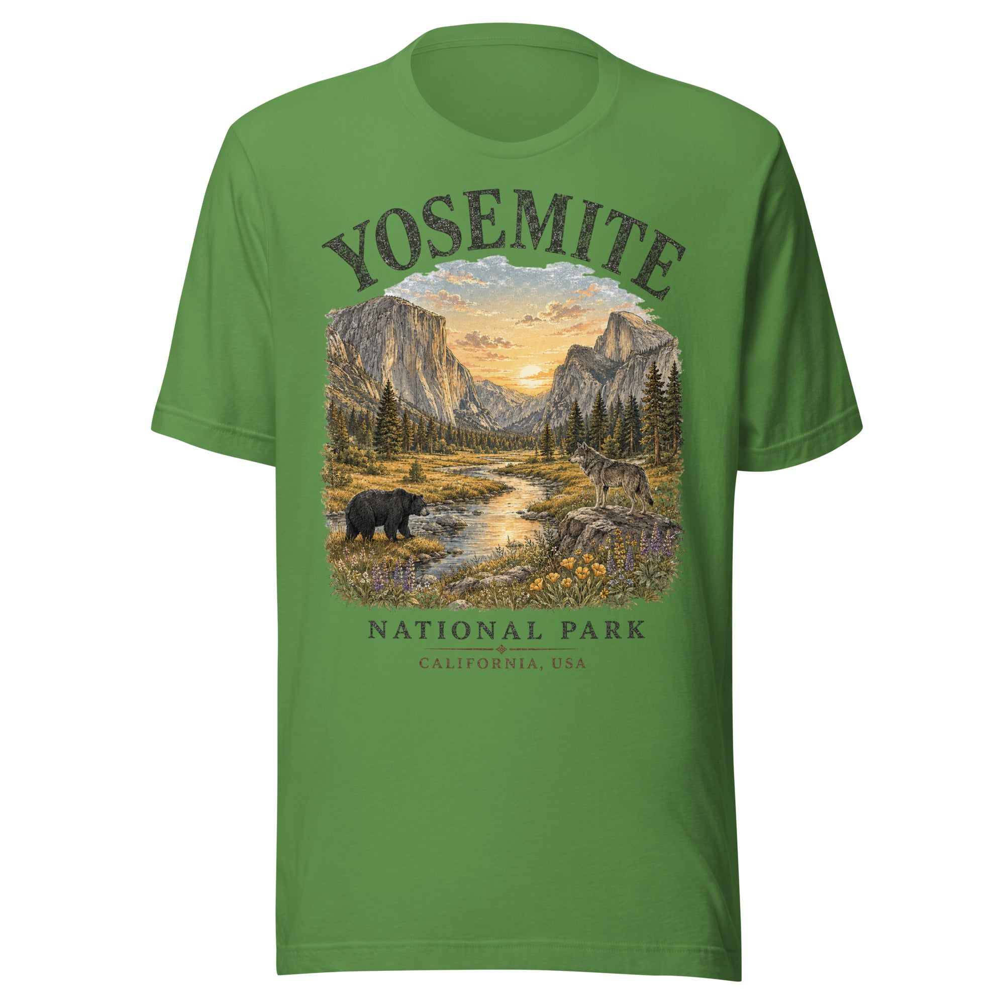 YYosemite National Park Tunnel View Hiking T-Shirt - Snappymood