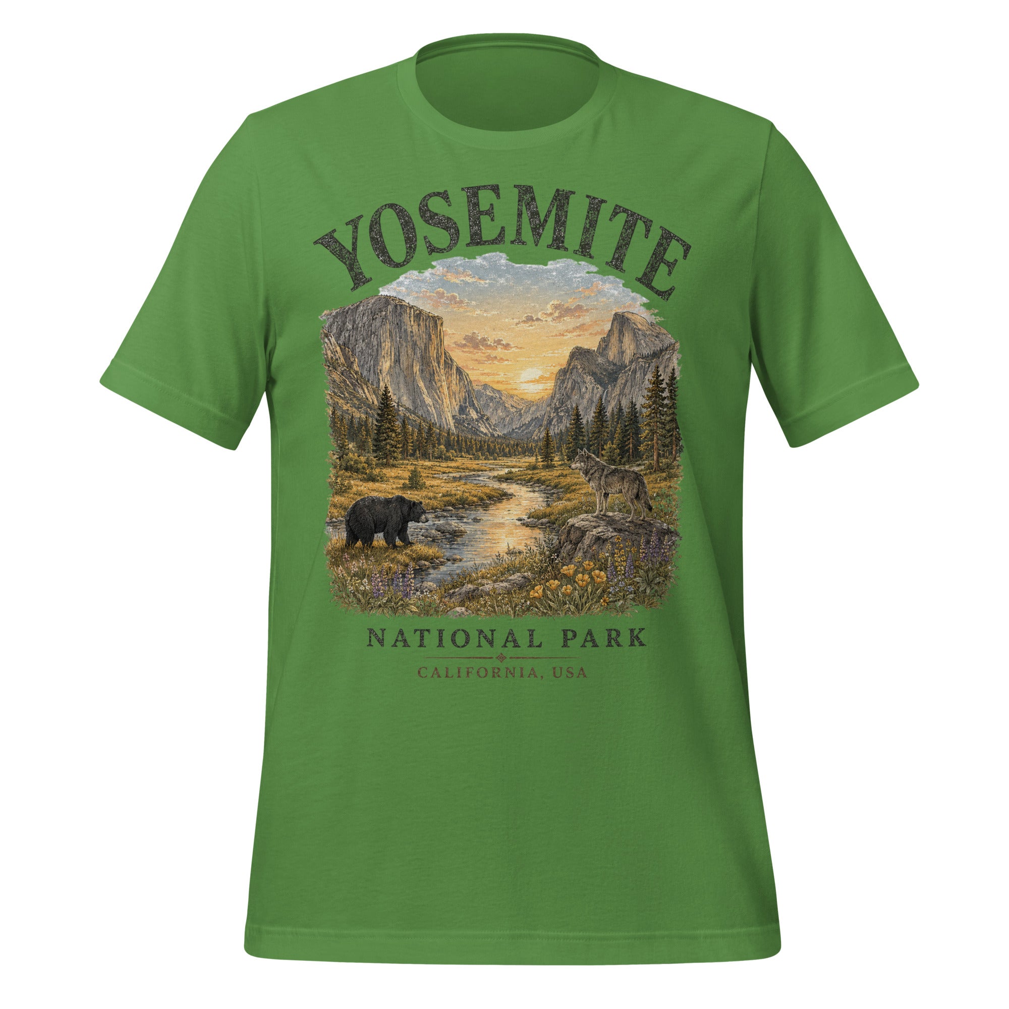 Yosemite National Park Tunnel View Hiking T-Shirt - Snappymood