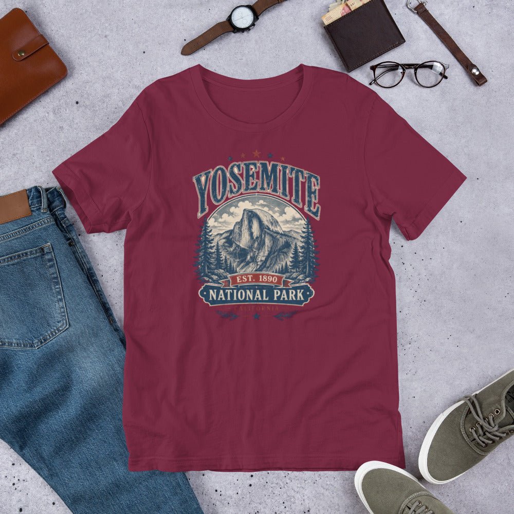Yosemite National Park Valley Hiking T-Shirt - Snappymood