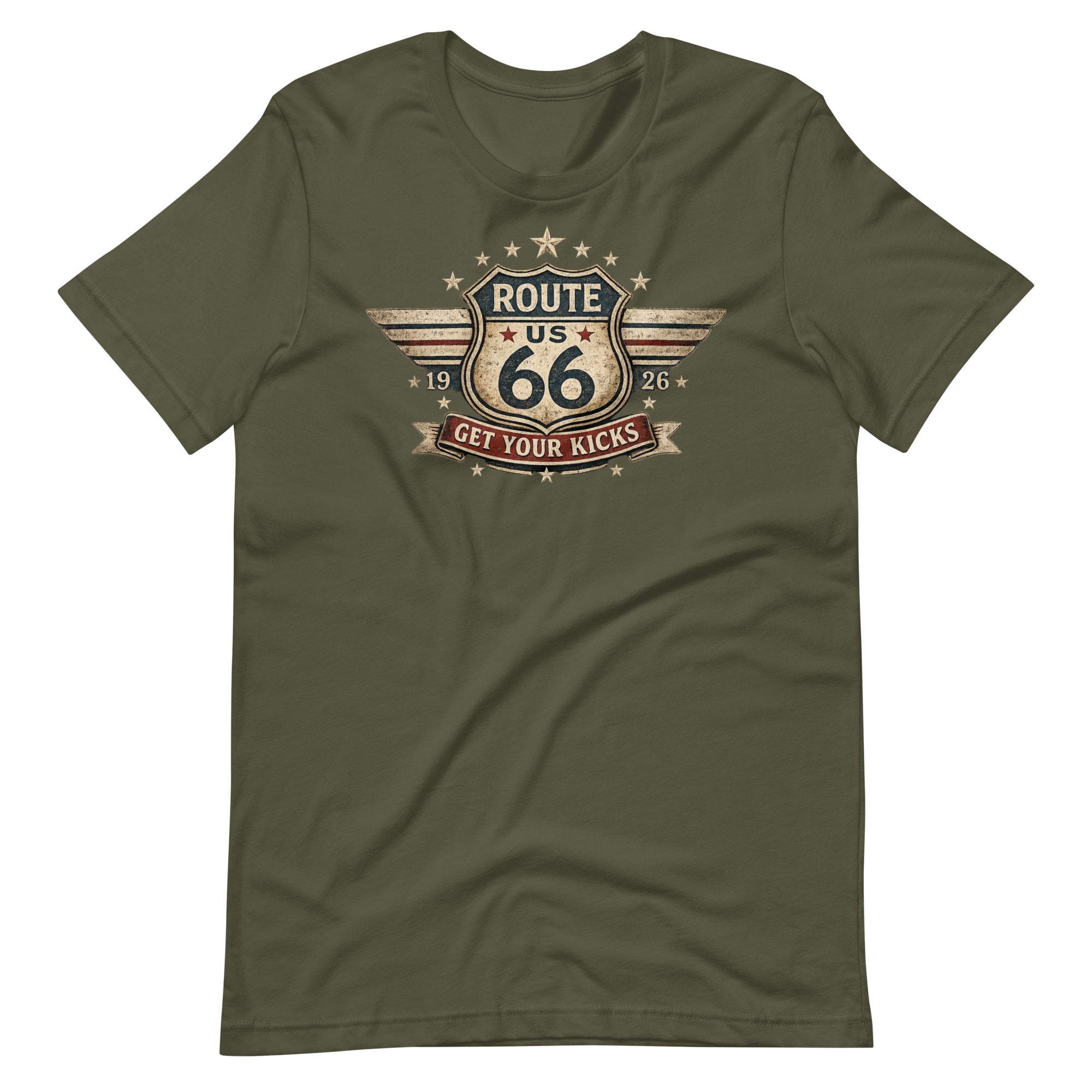 Get Your Kicks At Route 66 Roadtrip T-Shirt - Snappy Mood