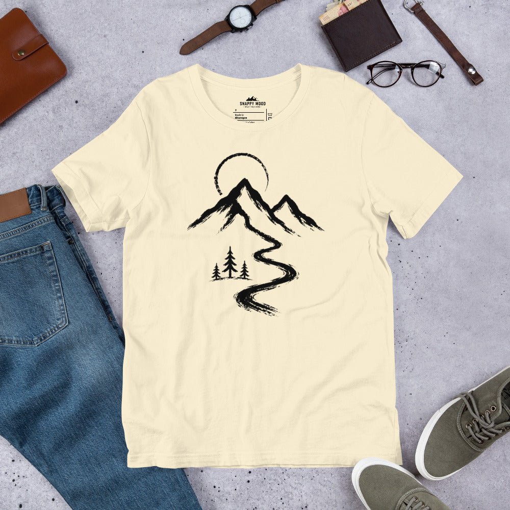 Mountain Peaks And Pines T-Shirt - Snappy Mood