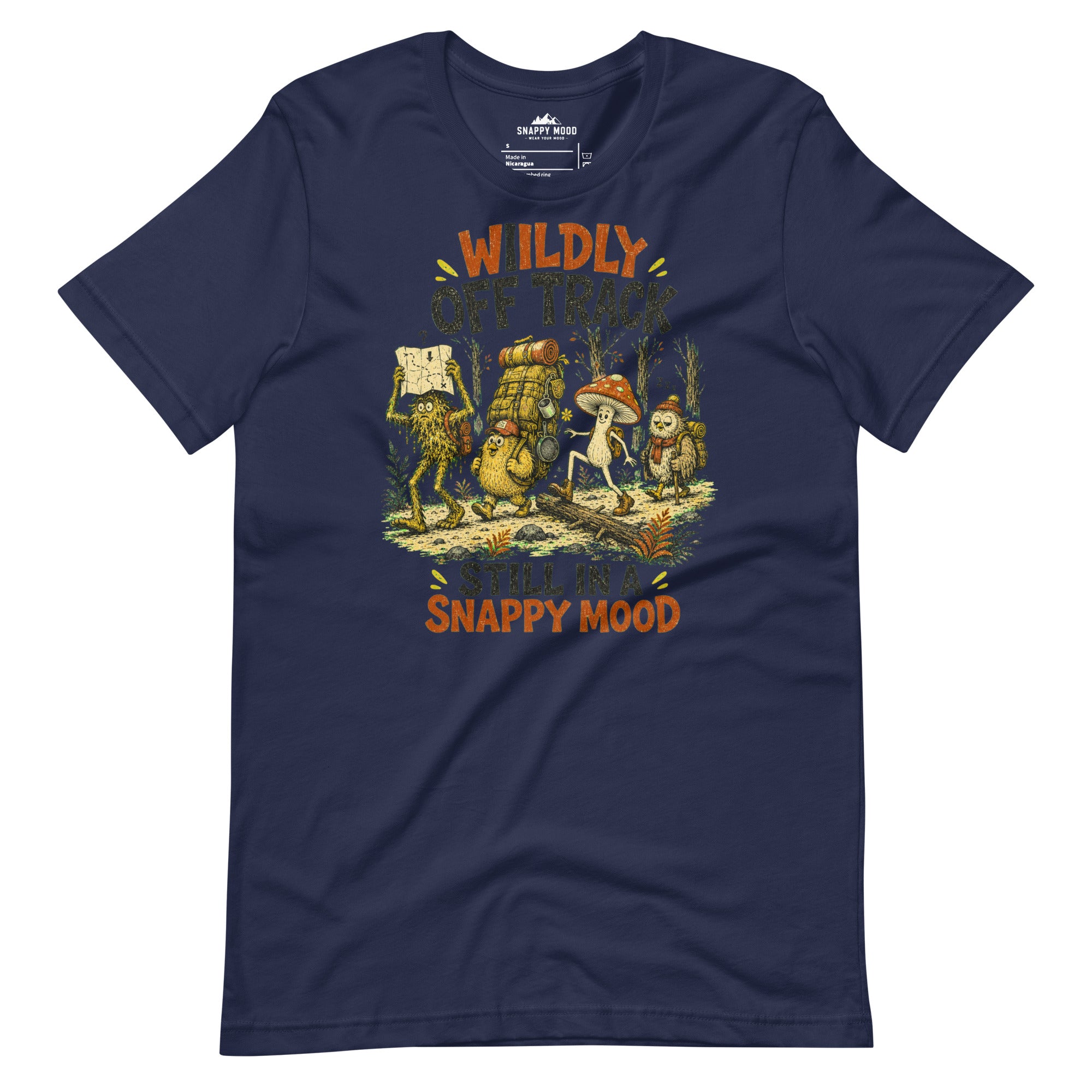 Wildly Off Track Still I A Snappy Mood Funny Hiking T-Shirt - Snappymood