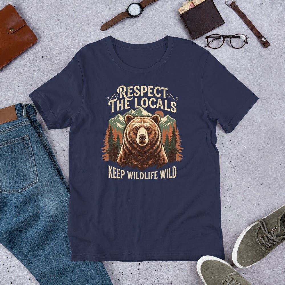 Respect The Locals, Keep Wildlife Wild T-Shirt - Snappy Mood