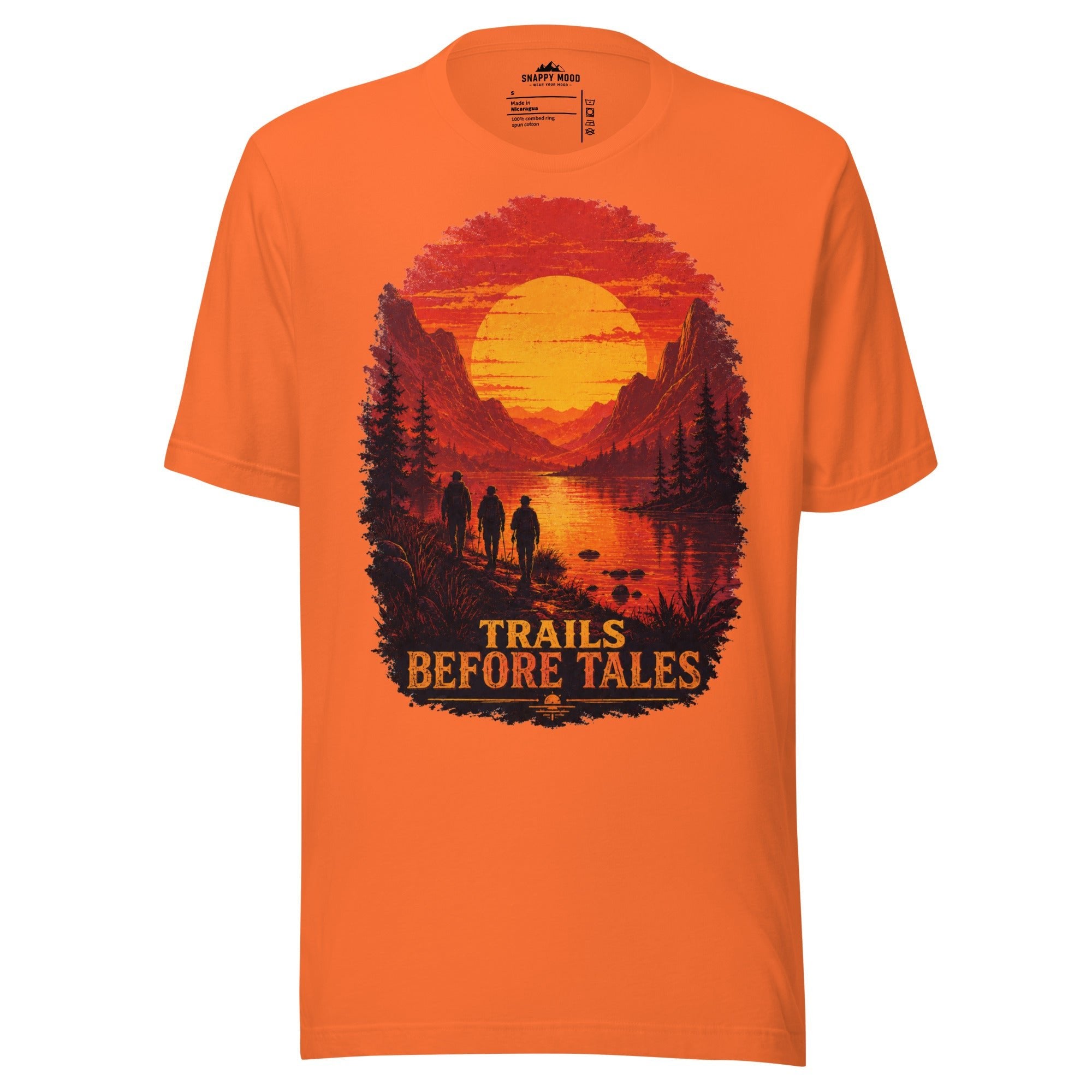 Trails Before Tales Hiking Sun T-Shirt - Snappy Mood