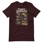 Todays Schedule Fishing Funny Fishing T-Shirt - Snappymood