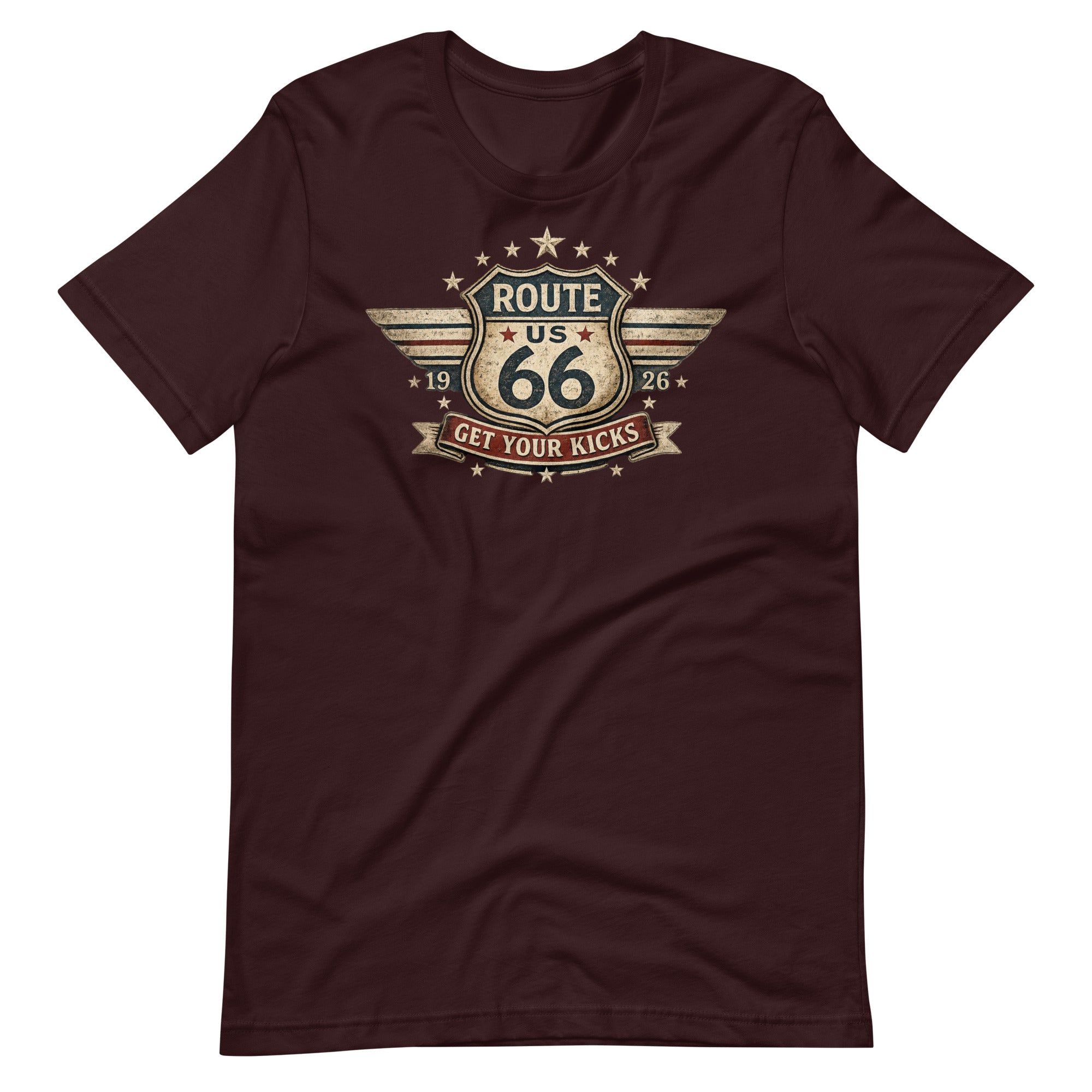 Get Your Kicks At Route 66 Roadtrip T-Shirt - Snappy Mood