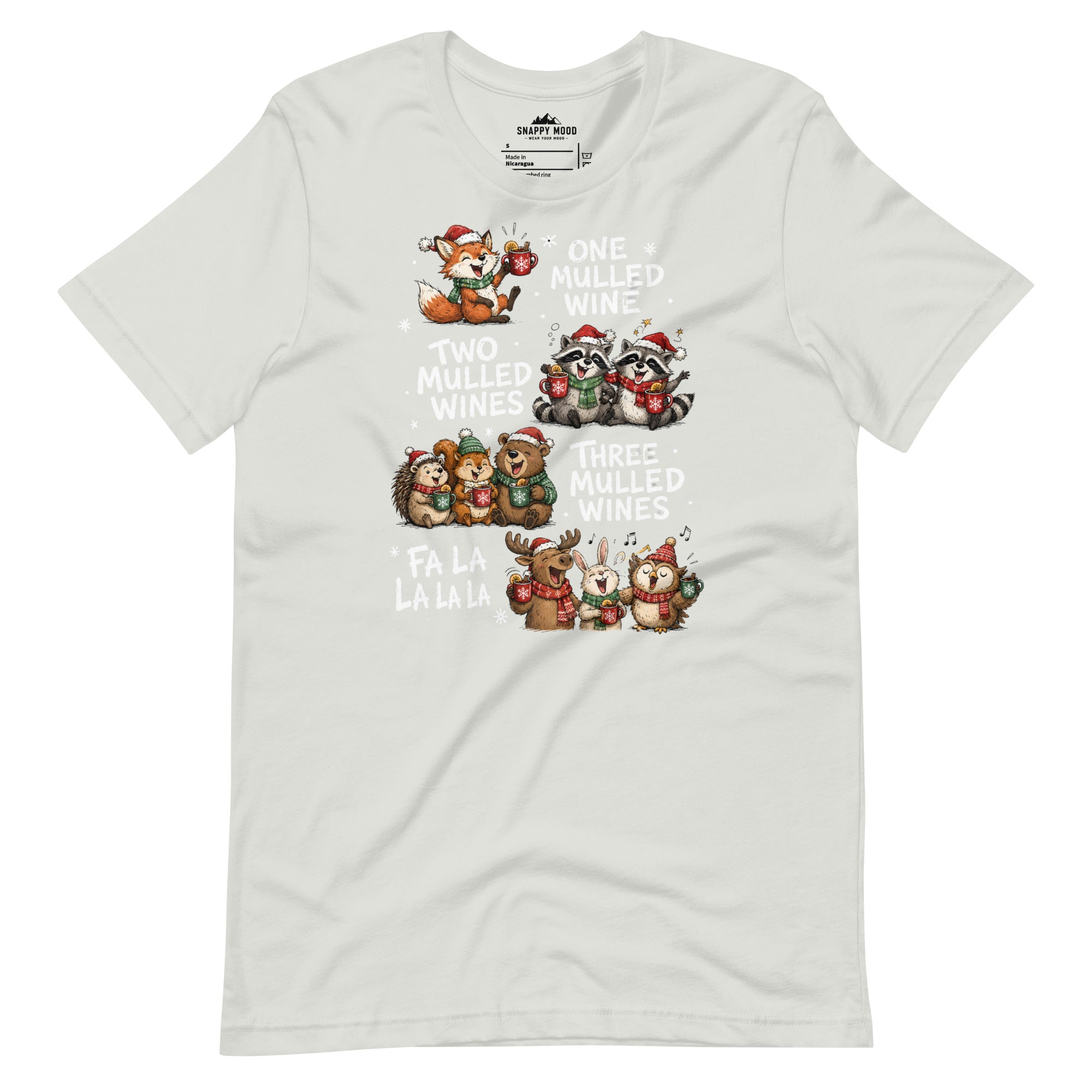 One Two Three Mulled Wine - Funny Christmas Unisex T-Shirt - Snappy Mood