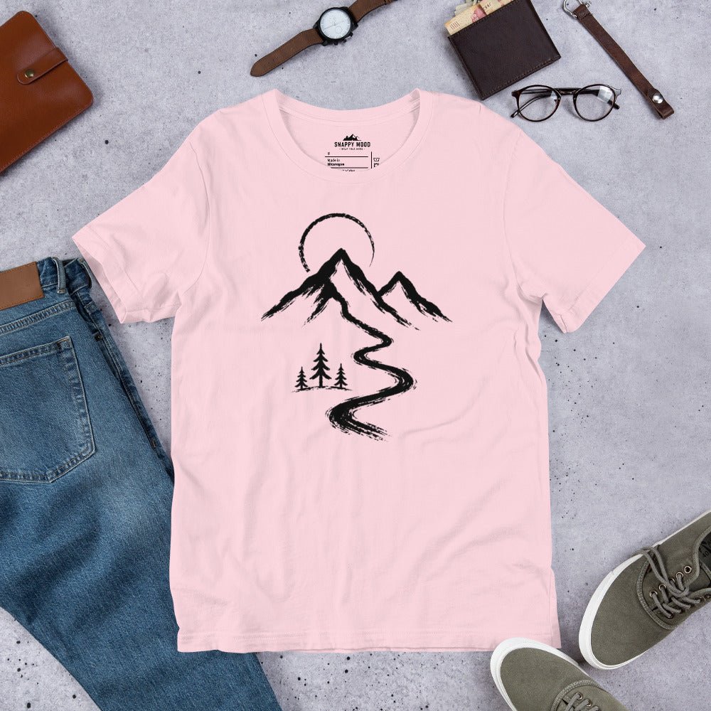 Mountain Peaks And Pines T-Shirt - Snappy Mood