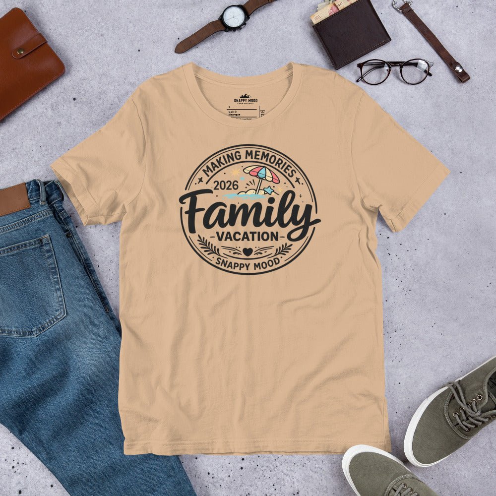 Making Memories Familiy Vacation Roadtrip T-Shirt - Snappy Mood