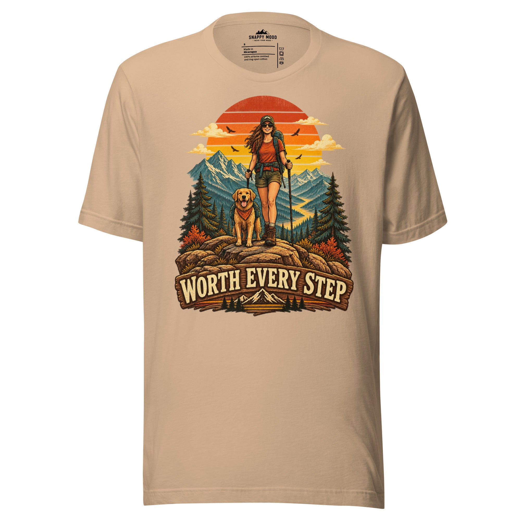 Worth Every Step Hiking Sun T-Shirt - Snappy Mood