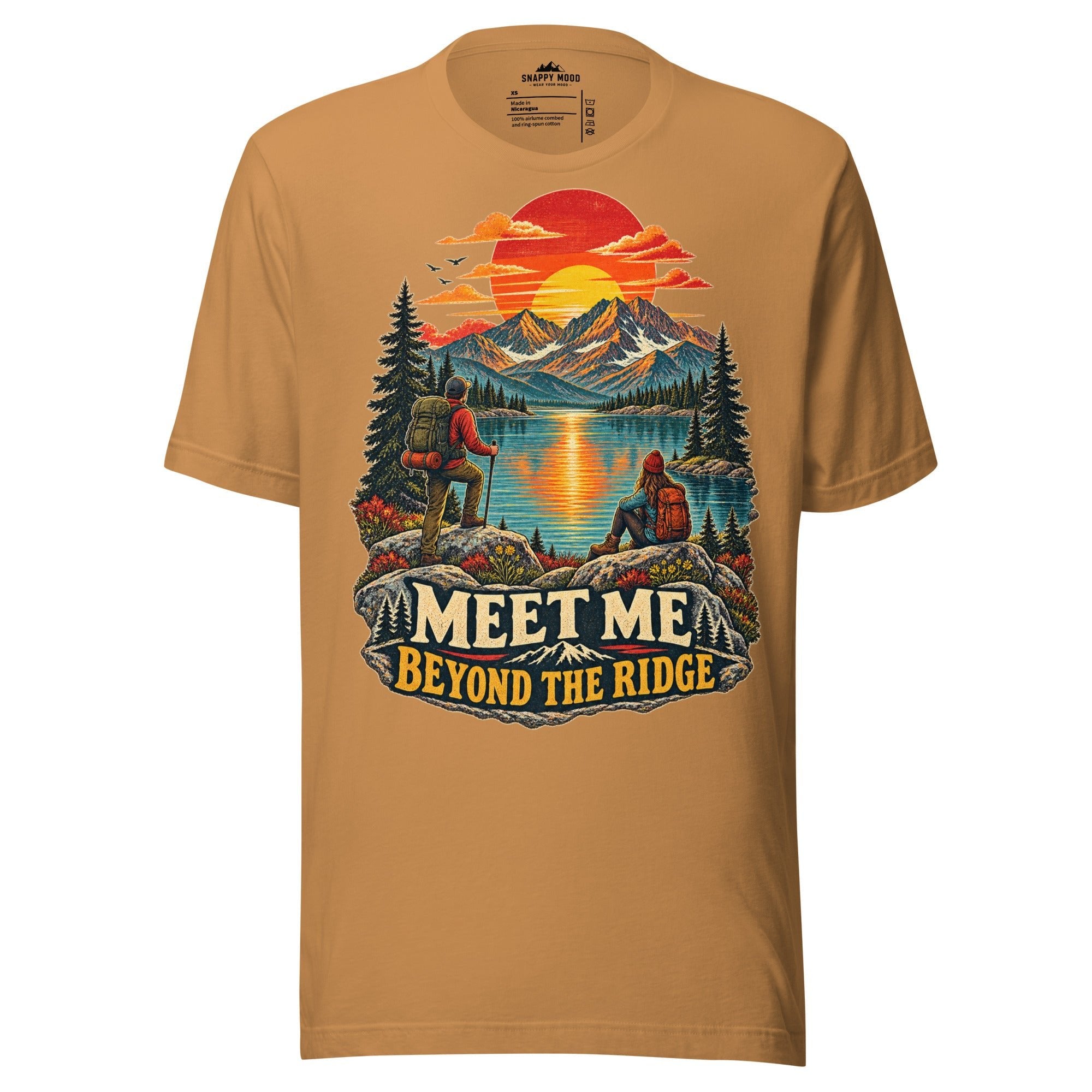 Meet Me Beyond The Ridge Hiking Sun T-Shirt - Snappy Mood