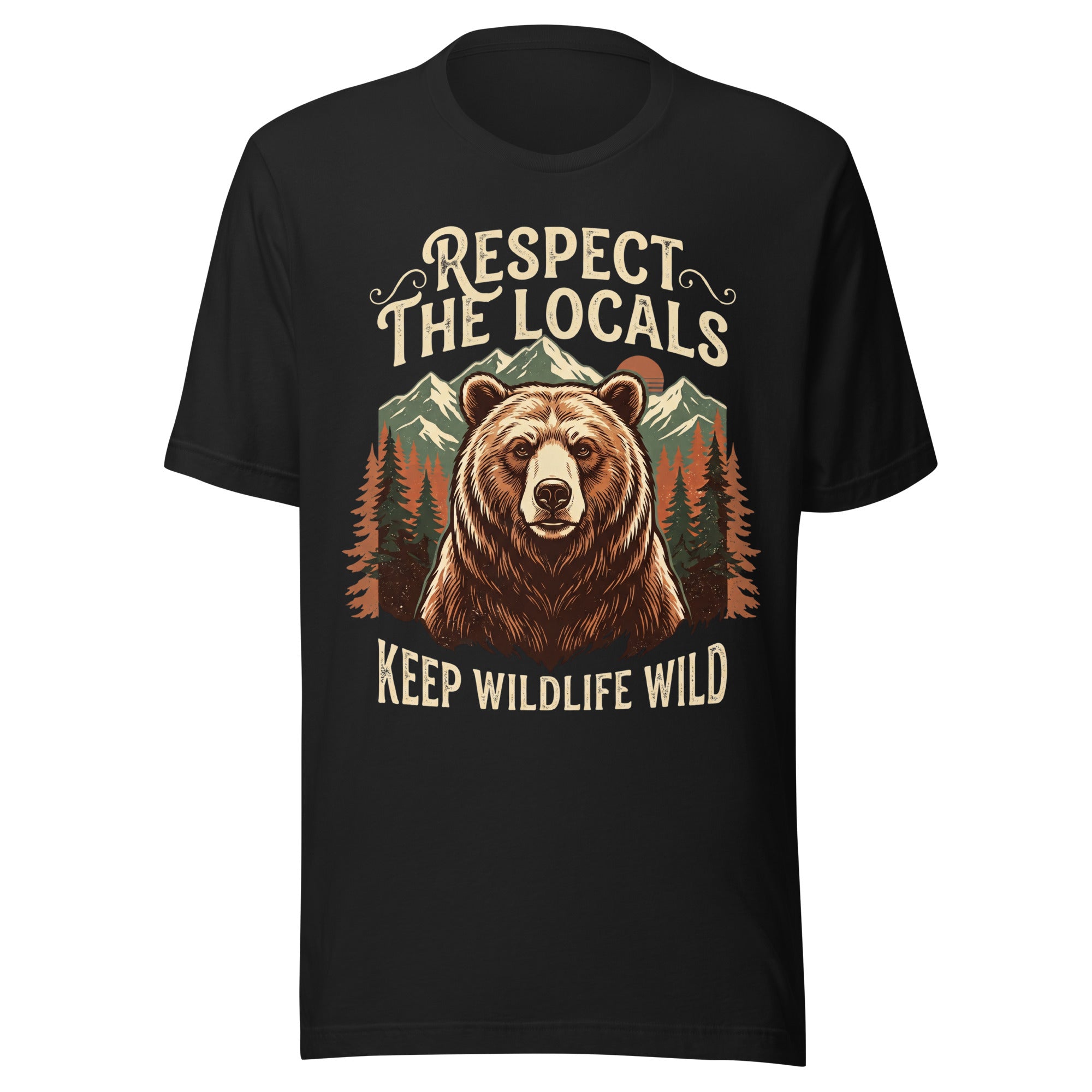 Respect The Locals, Keep Wildlife Wild T-Shirt - Snappy Mood