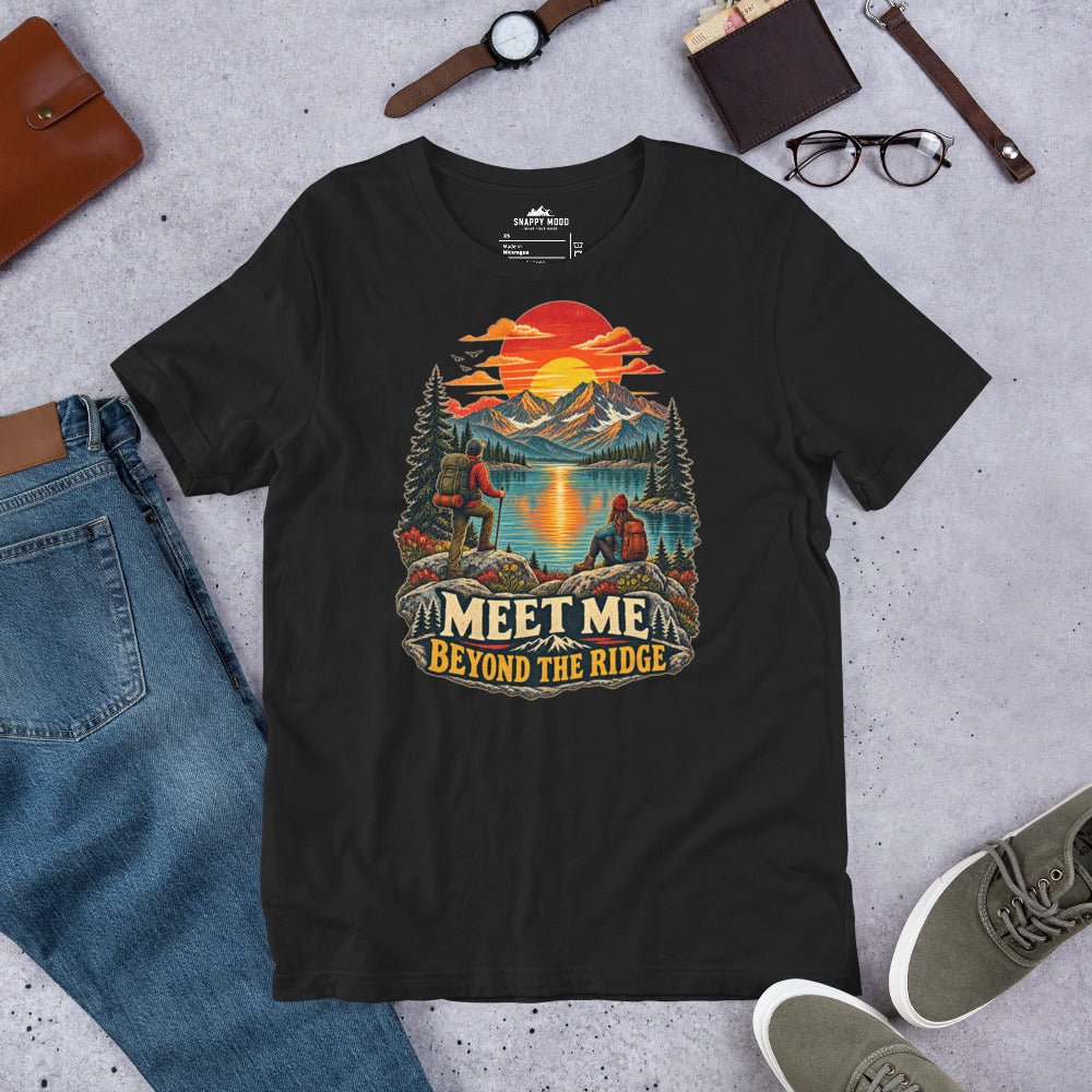Meet Me Beyond The Ridge Hiking Sun T-Shirt - Snappy Mood