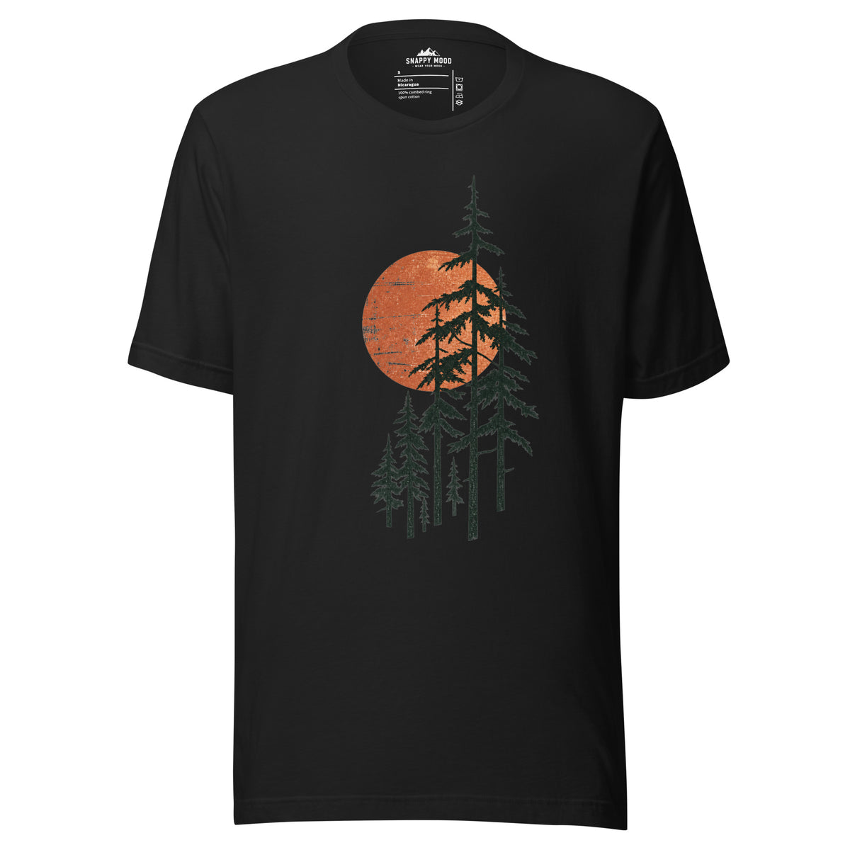 Sunrise Forest Natureshirt Outdoor-T-shirt Unisex - Snappy Mood