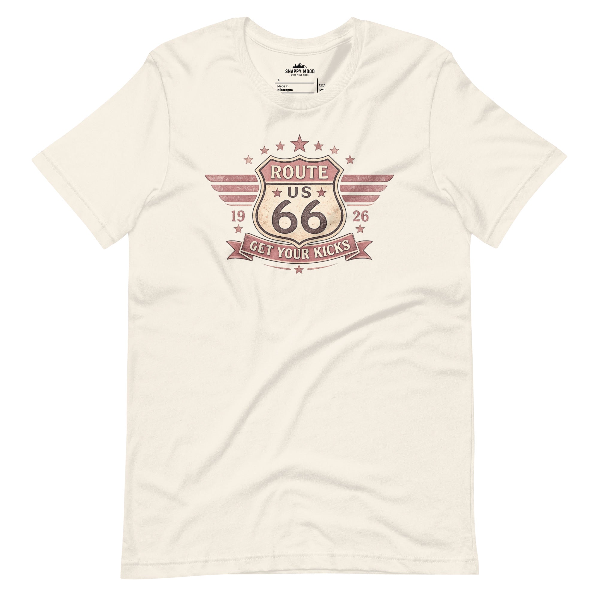 Get Your Kicks At Route 66 Roadtrip T-Shirt - Snappy Mood