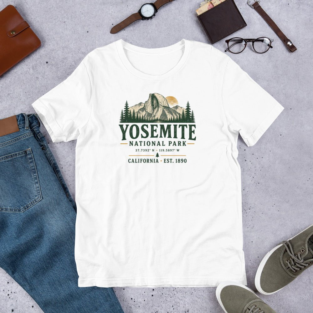 Yosemite National Park Half Doem Hiking T-Shirt - Snappymood