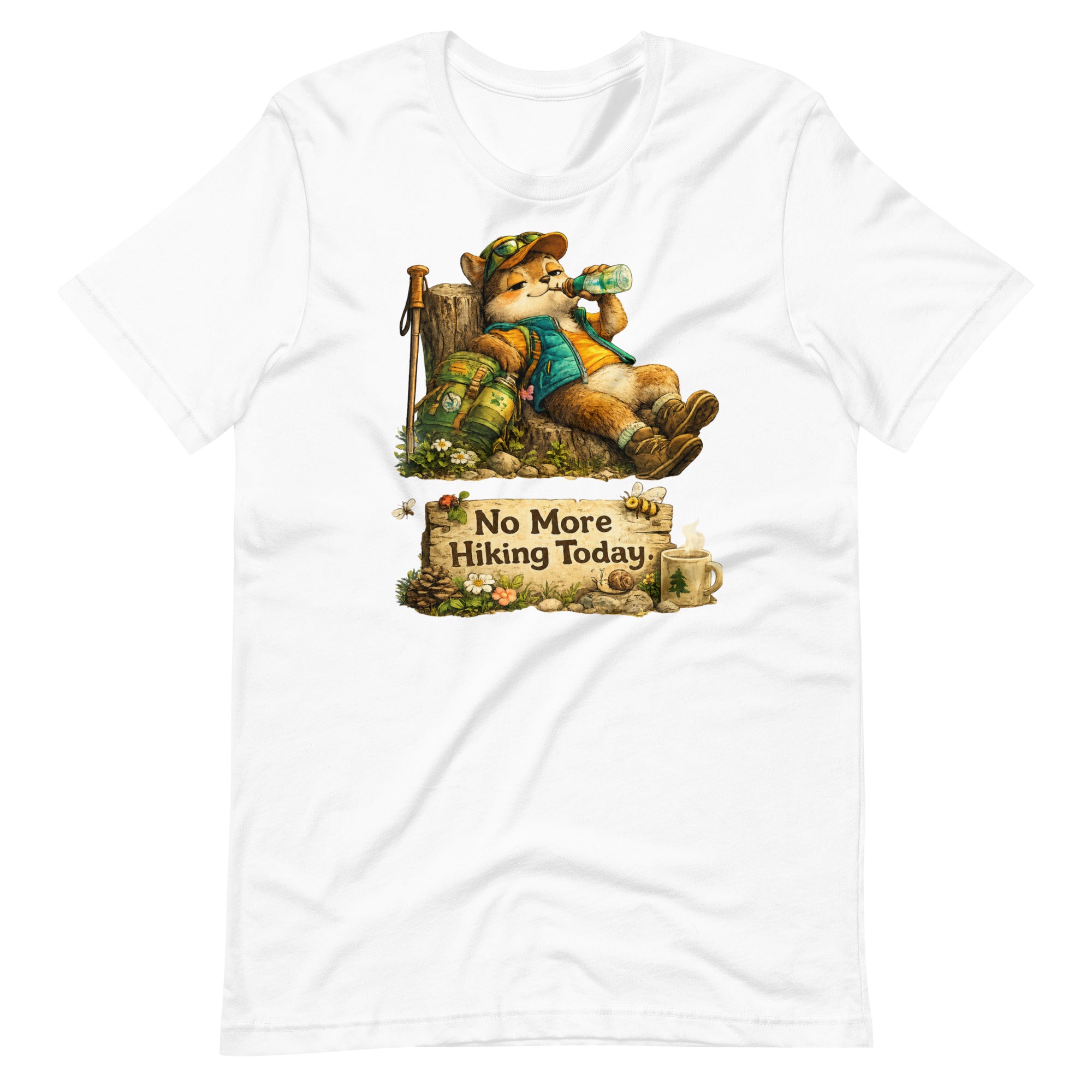 No More Hiking Today Funny Hiking T-Shirt - Snappymood