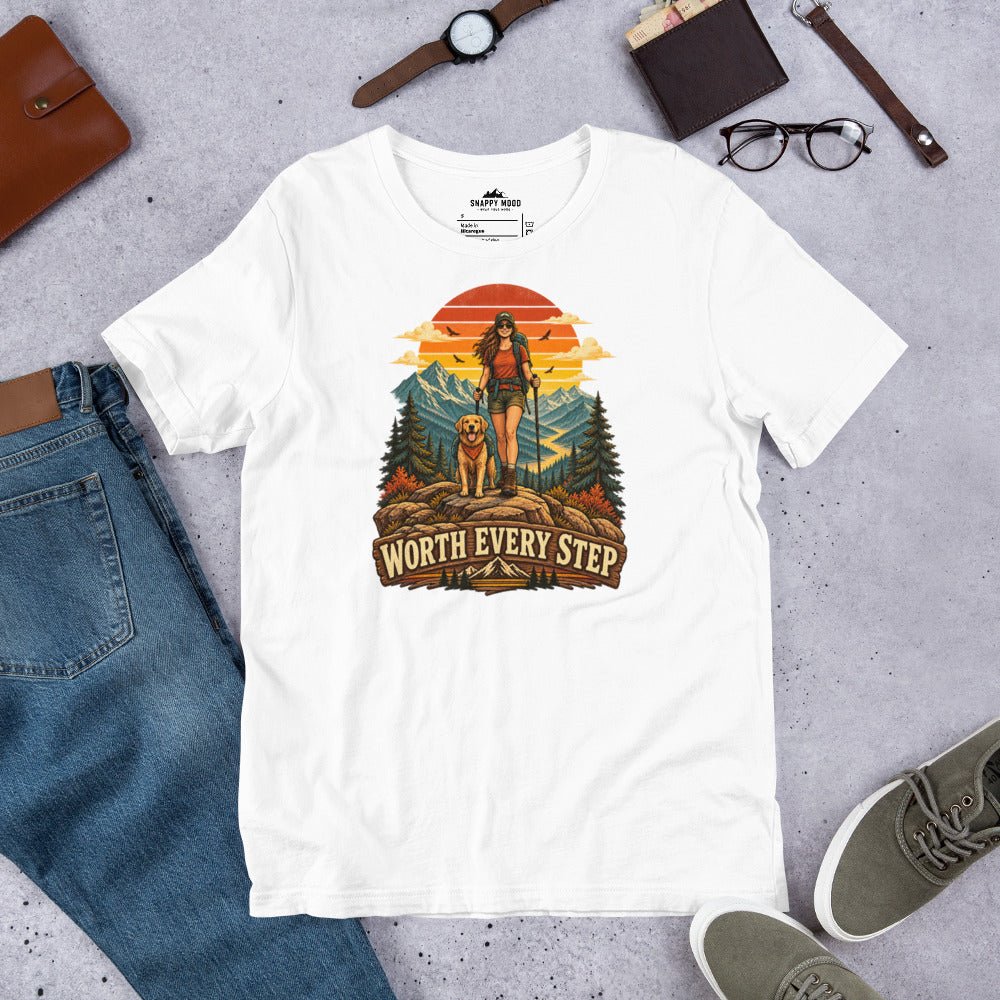 Worth Every Step Hiking Sun T-Shirt - Snappy Mood