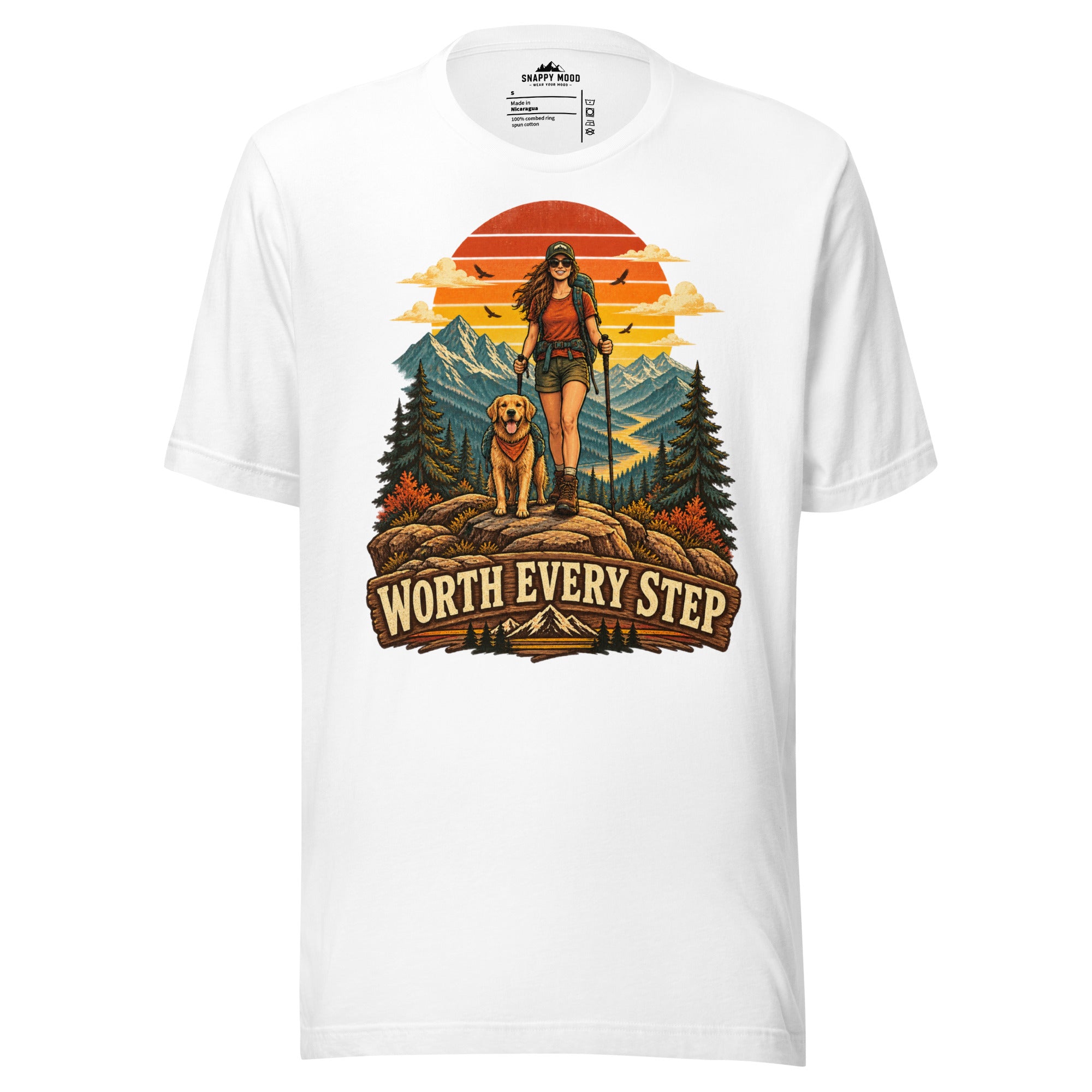 Worth Every Step Hiking Sun T-Shirt - Snappy Mood