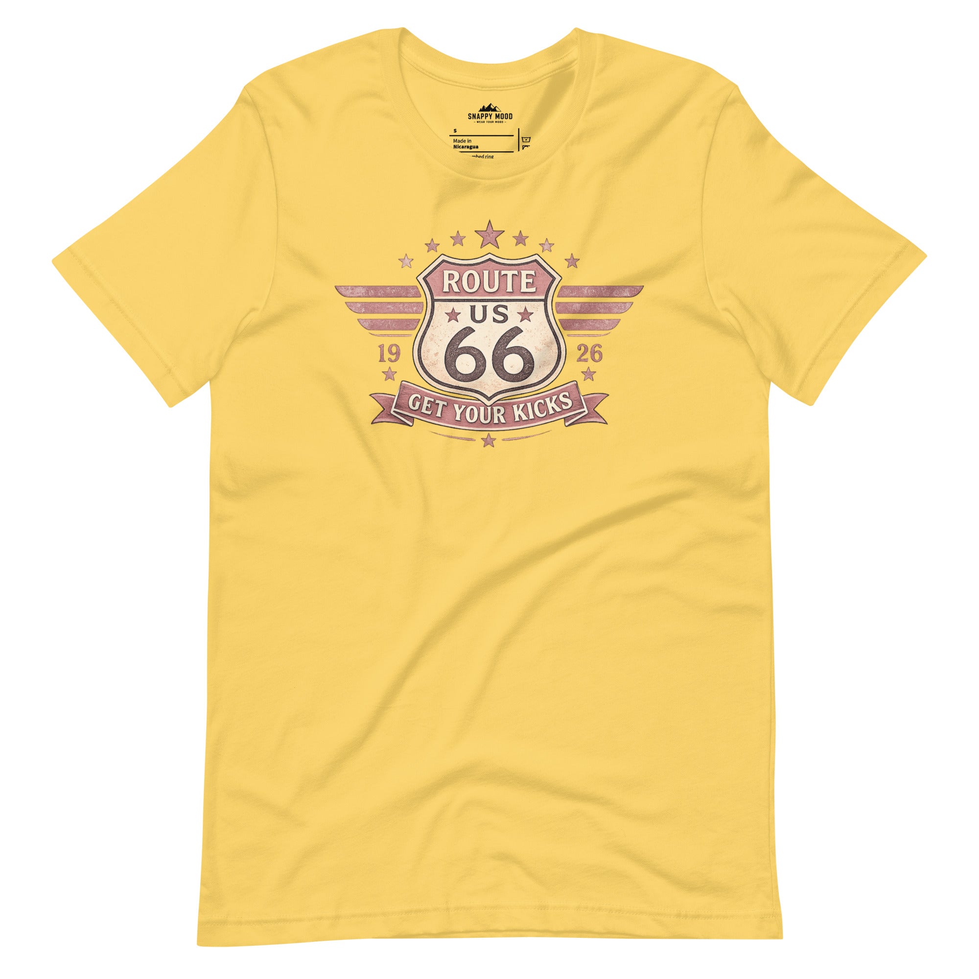 Get Your Kicks At Route 66 Roadtrip T-Shirt - Snappy Mood